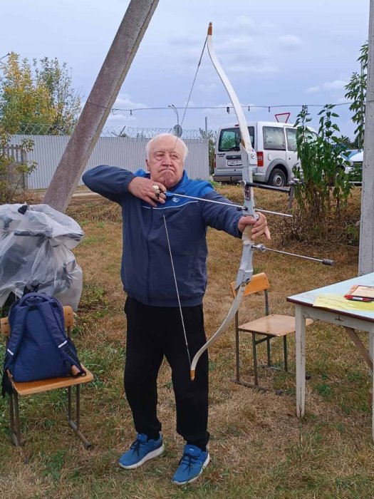 Сегодня ряд ветеранов нашей организации приняли участие на встрече ветеранов спорта по стрельбе из лука