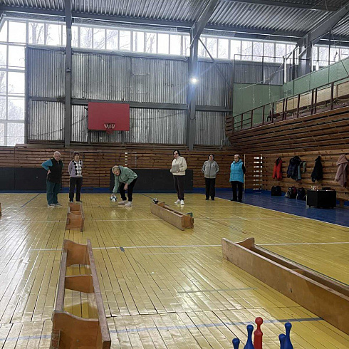 Соревнования по «боулингу» среди ветеранов физической культуры и спорта Логойского района